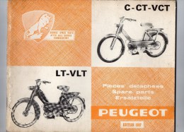 25 - BEAULIEU VALENTIGNEY - MONTBELIARD- BEAU CATALOGUE PIECES DETACHEES-CYCLES PEUGEOT C-CT-VCT-LT-VLT- 1967 - Motorräder