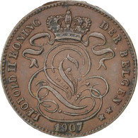 Monnaie, Belgique, Leopold II, Centime, 1907, SUP, Cuivre, KM:34.1 - 1 Cent