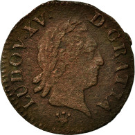 Monnaie, France, Louis XV, Liard à La Vieille Tête, Liard, 1770, Reims, TB - 1715-1774 Luigi XV Il Beneamato
