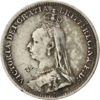 Monnaie, Grande-Bretagne, Victoria, 3 Pence, 1891, TTB, Argent, KM:758 - Otros & Sin Clasificación