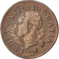 Monnaie, France, Louis XVI, Liard, Liard, 1782, Aix, TTB, Cuivre, KM:585.15 - 1774-1791 Ludwig XVI.