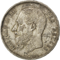Monnaie, Belgique, Leopold II, 5 Francs, 5 Frank, 1868, Bruxelles, TB+, Argent - 5 Francs