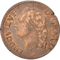 Monnaie, France, Louis XVI, 1/2 Sol Ou 1/2 Sou, 1/2 Sol, 1791, Lille, TTB - 1774-1791 Ludwig XVI.