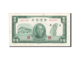 Billet, Chine, 100 Yüan, 1947, SUP - Taiwan