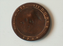 Grande-Bretagne Half Penny 1798 Ile De Man - Île De  Man