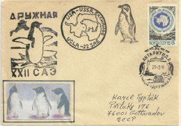 Association  Polaire URSS-USA ,  Lettre De 1976 Adressée En Rep.Tchèque - Antarktischen Tierwelt