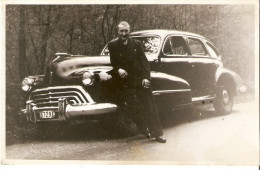 Photographie Originale Sur Papier Agfa Automobile Americaine DESOTO Gerard Raymond Maissin 1948 - Automobiles