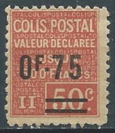 1928-29 FRANCIA PACCHI POSTALI 75 SU 50 CENT MNH ** - EDV - Neufs