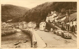 Royaume-Uni - Angleterre - Devon - The Harbour And Rising Sun Hôtel , Lynmouth - Voitures - Automobile - état - Lynmouth & Lynton