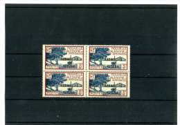 - WALLIS ET FUTUNA . BLOC DE 4 TIMBRES DE N. CALEDONIE DE 1939/40  SURCHARGES . - Ongebruikt