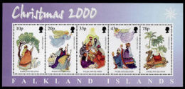 (158) Falkland Isl.  2000 Christmas Sheet / Bf / Bloc Noel / Weihnachten  **  / Mnh  Michel BL 25 - South Georgia