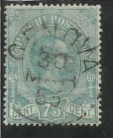 ITALIA REGNO ITALY KINGDOM 1884 - 1886 PACCHI POSTALI CENT. 75 TIMBRATO USED - Postpaketten