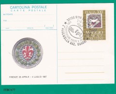ITALIA, 1987, Cartolina Postale Maggio Musicale Fiorentino, Con Annullo Speciale Assemble Naz. Quadri CISL-FTP, Riva Del - 1981-90: Storia Postale