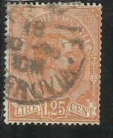 ITALIA REGNO ITALY KINGDOM 1884 - 1886 PACCHI POSTALI LIRE 1,25 TIMBRATO USED - Postpaketten