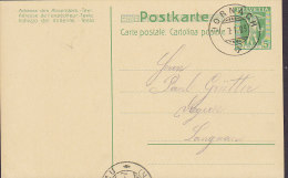 Switzerland Postal Stationery Ganzsache Intero DORNACH 1909 To Drogerie LANGNAU Bern Tell Knabe (2 Scans) - Entiers Postaux