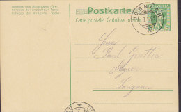 Switzerland Postal Stationery Ganzsache Intero DORNACH 1909 To Drogerie LANGNAU Bern Tell Knabe (2 Scans) - Ganzsachen