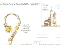 79634) CARD. MAXIMUM III-WIZYTA-PAPIEZA-JANA-P AWLA-II W-POLSCE 1987 - Cartes Maximum