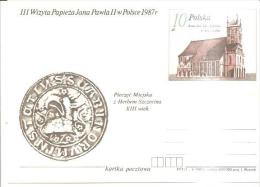 79639) CARD. MAXIMUM III-WIZYTA-PAPIEZA-JANA-P AWLA-II W-POLSCE 1987 - Tarjetas Máxima