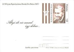 79642) CARD. MAXIMUM III-WIZYTA-PAPIEZA-JANA-P AWLA-II W-POLSCE 1987 - Maximum Cards