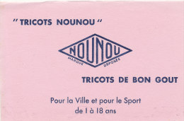 BU 1253 / BUVARD -   TRICOTS NOUNOU - Textile & Vestimentaire