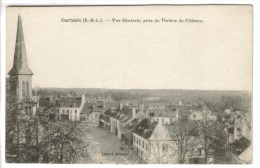 CPA COURTALAIN (Eure Et Loir) - Vue Générale Prise Du Théatre Du Chateau - Courtalain