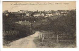 CPSM VERNEUIL SUR SEINE (Yvelines) - Chemin Du Moulin à Vent Et Vue Sur Le Hameau Paysage - Verneuil Sur Seine