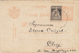 KING FERDINAND 1ST, PC STATIONERY, ENTIER POSTAL, SOCIAL ASISTANCE STAMP, 1924, ROMANIA - Lettres & Documents