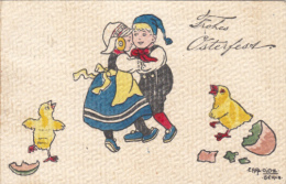 CPA CARL DIEHL- CHILDRENS DANCING, CHICKEN - Diehl, Carl