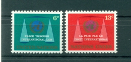 Nations Unies New York 1969 - Michel N. 214/15 -  La Paix  Par Le Droit International - Neufs