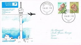 9887. Carta JOHANNESBURH (south Africa) 1980. First Flight To Taipei - Brieven En Documenten