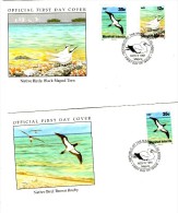 Marshalls Isl. 1991 -  Set Of 4 FDC´s - Mouettes