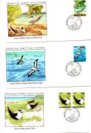 Marshalls Isl. 1991 -  Set Of 3 FDC´s - Mouettes