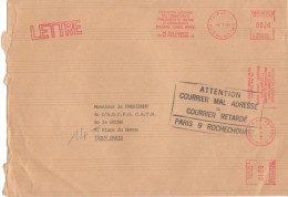 FRANCIA 1991 AFFRANCATURA MECCANICA FEDERAZIONE NAZIONALE COMBATTENTI PRIGIONIERI GUERRA - Storia Postale