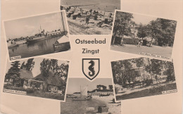 AK Ostseebad Zingst Hafen Strand Kurgarten Karl Marx Platz Mit Milchbar Darss Bei Prerow Barth Ribnitz Rostock Graal DDR - Zingst