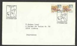 Portugal Cachet De Poste à Cheval Estremoz 1989 Mail On Horseback Postmark Horse - Postal Logo & Postmarks