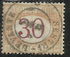 ITALIA REGNO ITALY REPUBLIC 1870 - 1874 SEGNATASSE TAXES DUE TASSE CENT. 30 USATO USED - Segnatasse