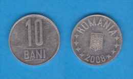 RUMANIA  10  BANI  2.008   Niquel Acero  KM#191   MBC/VF    DL-10.971 - Rumänien