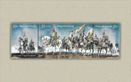 HUNGARY 1994 HISTORY Battles HORSEMEN WARRIORS - Fine Set/strip MNH - Unused Stamps