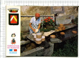 Delcampe - ALSACE  -  Fabrication Du  Fromage De  Munster - Alsace