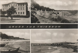 Delcampe - AK Gruss Thiessow Rügen Ostsee Hotel Kurhaus Strandhotel Bei Baabe Göhren Gager Sellin Binz Putbus Middelhagen Lobbe DDR - Rügen