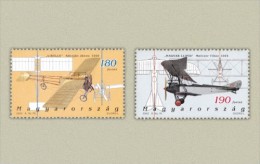 HUNGARY 2002 TRANSPORT Vehicles Aviation PLANES - Fine Set MNH - Nuovi