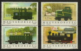 HUNGARY 2009 TRANSPORT Vehicles Railways TRAINS LOCOMOTIVES - Fine Set MNH - Ungebraucht