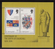 Cayman Islands MNH Scott #353a Souvenir Sheet Of 2 Sir Winston Churchill - Cayman (Isole)