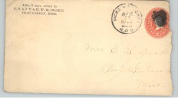 080257 U364 TPO RPO  VICKS. & NATCHEZ. // R. P. O. >>>PORT GIBSON, MISS. // REC´D.  [Contains Letter; Cover Damage] - Lettres & Documents