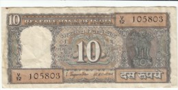 India #59a, 10 Rupee Banknote Currency - India