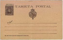Tarjeta Entero Postal.Alfonso XIII (Cadete), Ed.-37 Variedad 6 Cifras. - 1850-1931