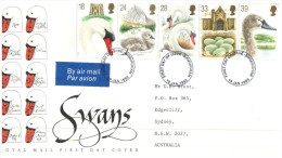 (935) UK FDC Cover - Swan 1993 - 1991-2000 Decimal Issues