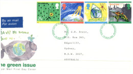 (935) UK FDC Cover - 1992 - Green Issue - 1991-2000 Decimal Issues