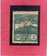 SAN MARINO 1903 VEDUTA VIEW  LANDSCAPES  CENT. 5  TIMBRATO USED - Used Stamps