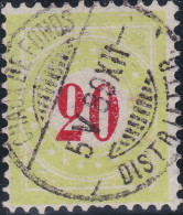 Heimat NE Chaux De Fonds 1889-05-05 Voll-Stempel Auf 20Rp Portoziffer Zu#19CIIK - Taxe